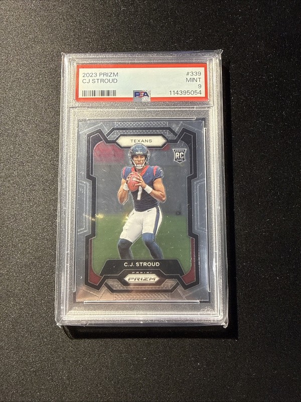 2023 Prizm RC C.J. Stroud #339 PSA 9 Texans Ohio State Buckeyes Graded Mint￼ view 2