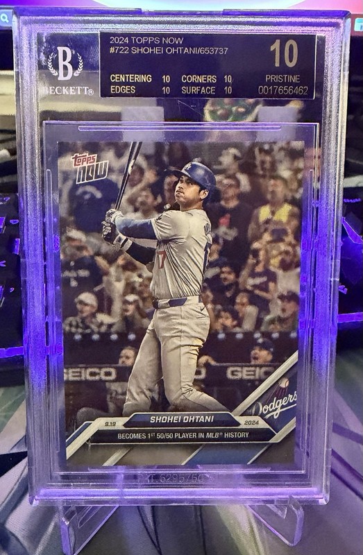 BGS Black Label Pristine - 2024 Topps Now - Shohei Ohtani #722 - 50/50