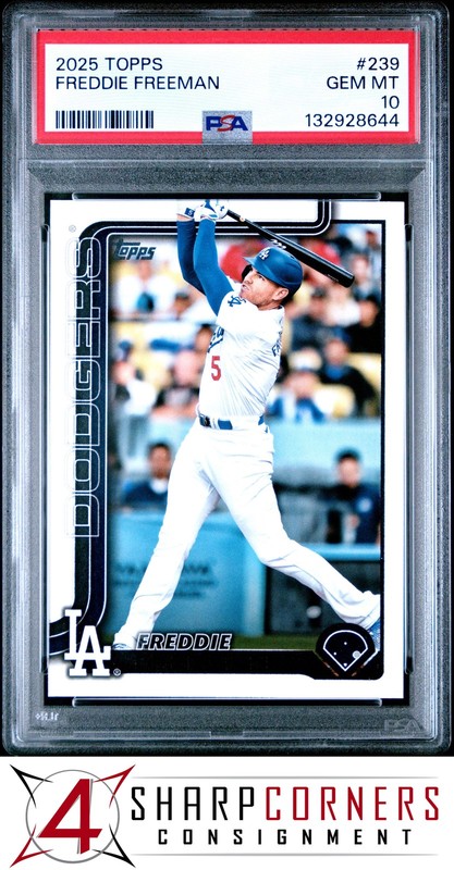 2025 TOPPS #239 FREDDIE FREEMAN PSA 10 view 1