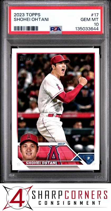 2023 TOPPS #17 SHOHEI OHTANI ANGELS PSA 10