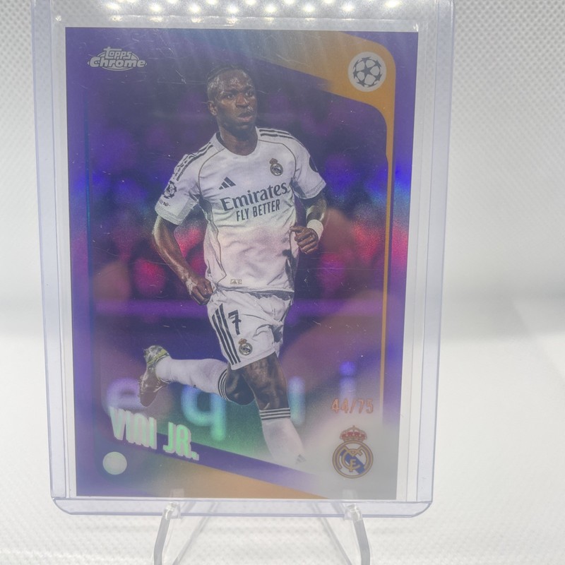 2025-26 Topps Chrome UCL Vinicius Jr /75 Real Madrid Brazil UCC SSP