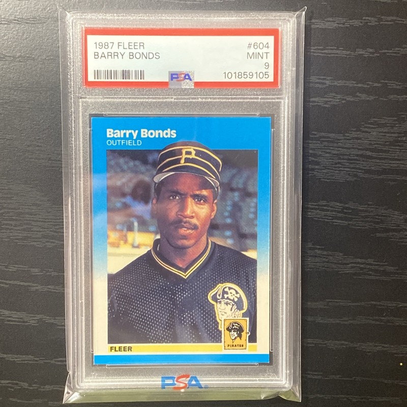 1987 Fleer - Barry Bonds PSA 9 Rookie #604 Mint RC Offers Welcome Free Shipping!