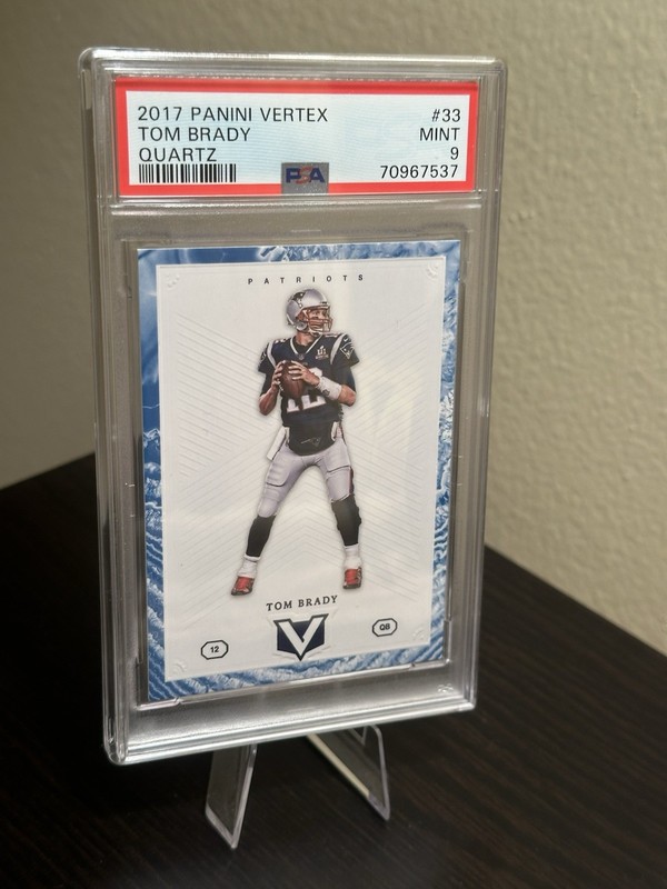 2017 Panini Vertex Quartz PSA 9 Tom Brady 2/99
