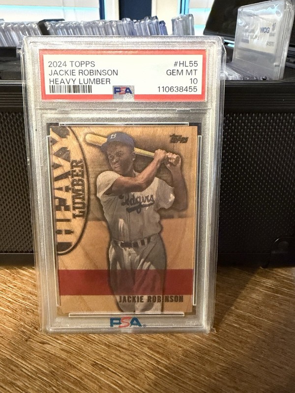 Topps 2024 Update Heavy Lumber Jackie Robinson #HL-55 PSA 10 Baseball Card