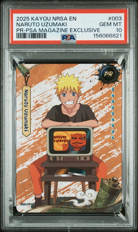 PSA GEM MT 10 - KAYOU NARUTO SMRITI COLLECTIBLE CARD NRSA-CHAPTER JIN ENGLISH