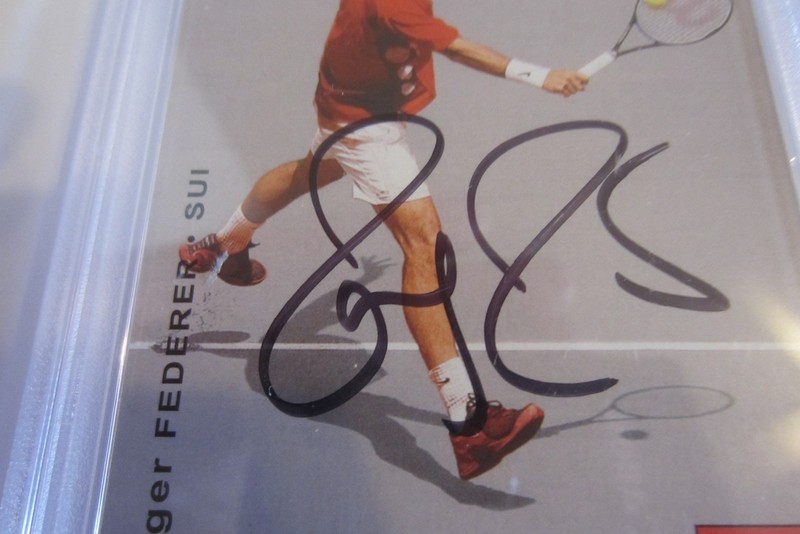 Roger Federer signed autographed PSA/DNA slabbed 2003 Netpro Elite Rookie RC #E3 view 2