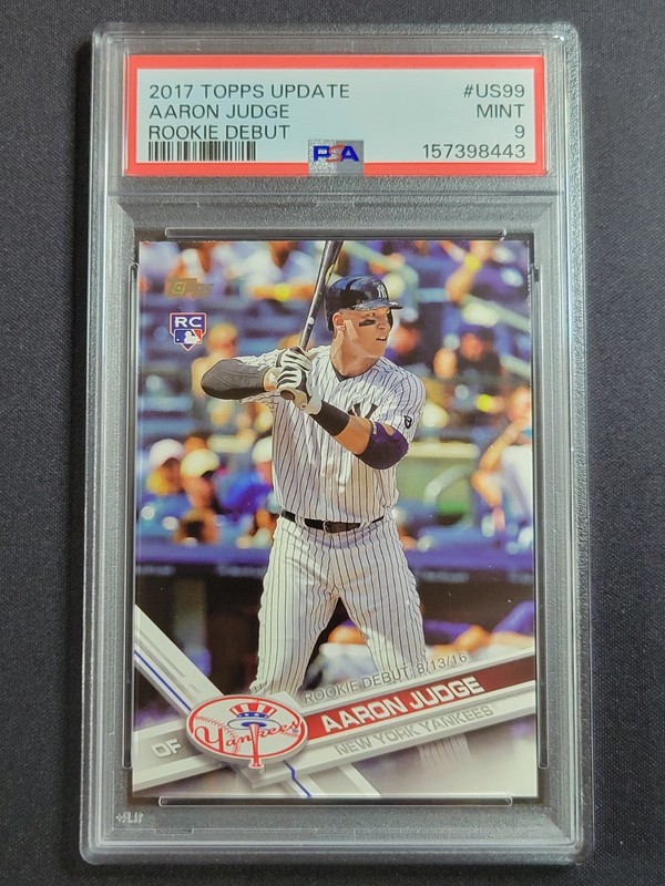 2017 Topps Update Aaron Judge Rookie Debut PSA 9 MINT New York Yankees 