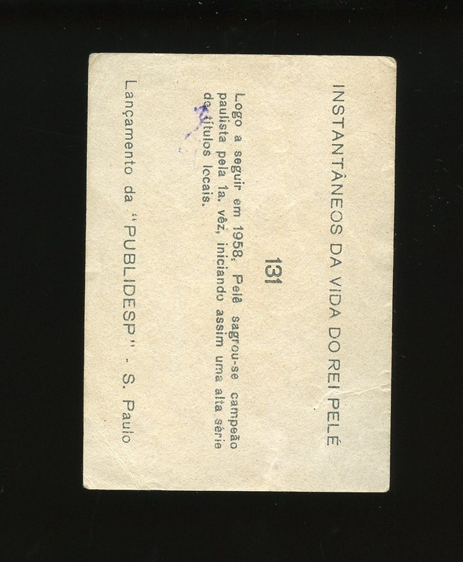 1964 Instantaneos Da Vida Do Rei Set-Break #131 Pele LOW GRADE (crease) view 2