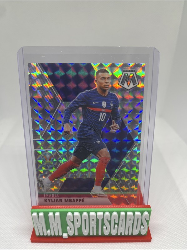 2021 Panini Mosaic UEFA Euro 2020 - Kylian Mbappe #112 Silver Mosaic Prizm