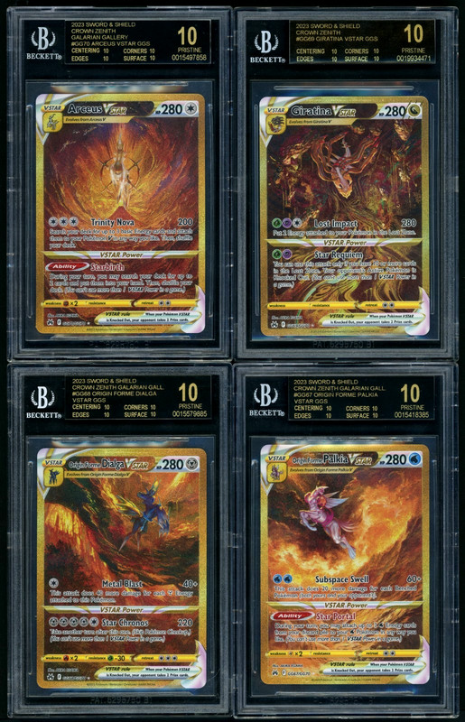 Pokemon Crown Zenith Legendary Creators Gallery BGS 10 Black Label *1 of 2 Set*