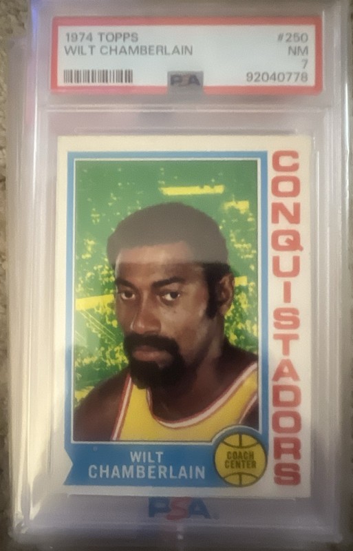 1974-75 Topps - Wilt Chamberlain #250 Psa7