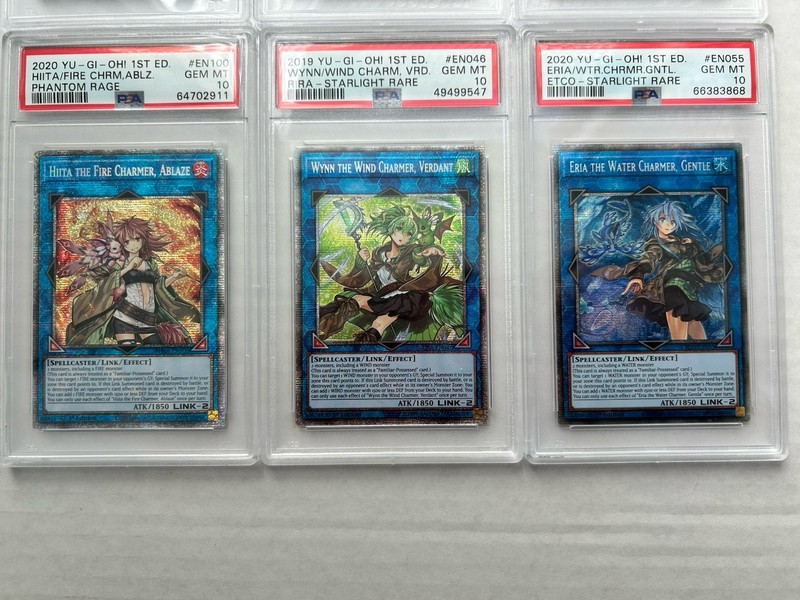 YUGIOH 1st Edition STARLIGHT CHARMERS PSA 10 GEM MINT ALL 6! view 2
