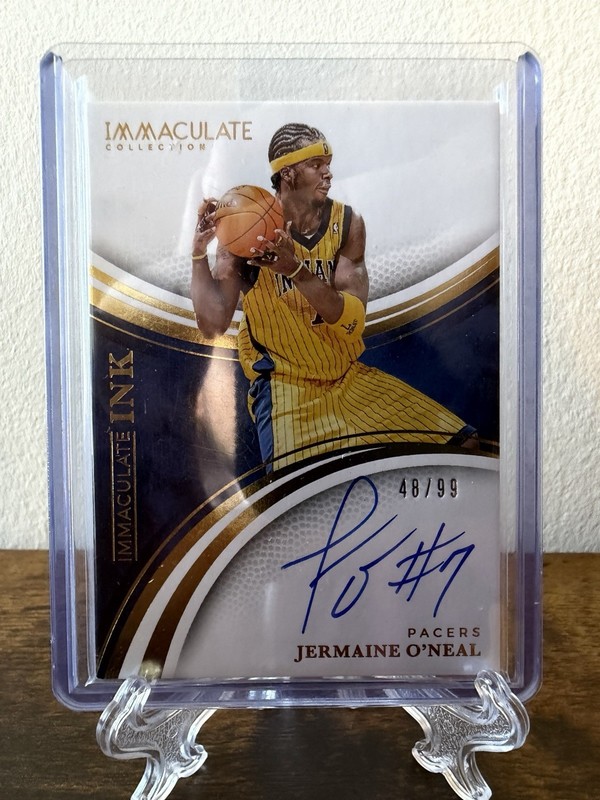 Jermaine O'Neal 2024-25 Panini Immaculate Collection Immaculate Ink Auto /99 view 2