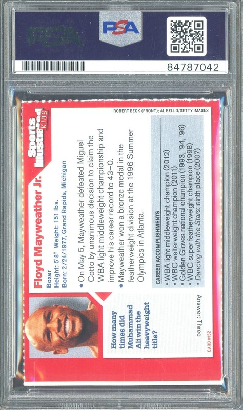 Floyd Mayweather Jr Signed Sports Illustrated SI for Kids #152 PSA/DNA AUTO 10 view 2