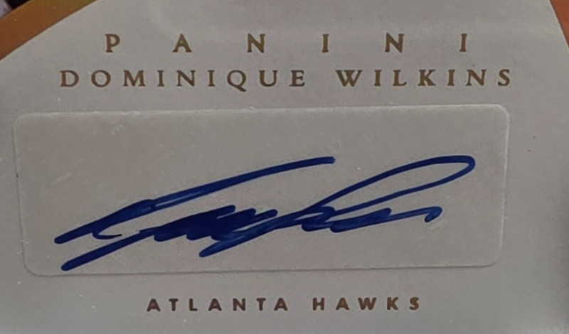 🔥2014-15 Immaculate Dominique Wilkins INK GOLD AUTO 08/10 🦅 HOF ATLANTA HAWK🔥 view 2