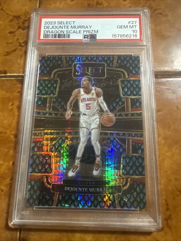 PSA 10 2023 Select Dejounte Murray Dragon Scale Prizm 1/8