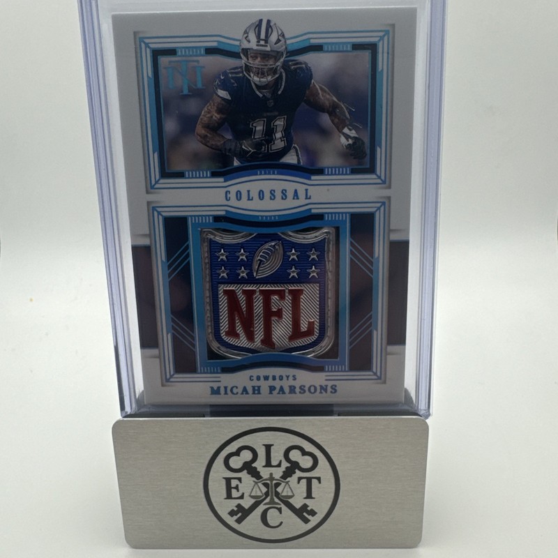 2023 Panini National Treasures Colossal Materials Micah Parsons NFL Sheild 1/1
