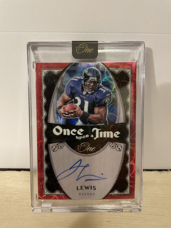 2023 Panini One Jamal Lewis Once Upon A Time Auto /25 Sealed Baltimore Ravens 