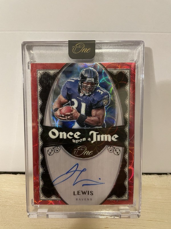 2023 Panini One Jamal Lewis Once Upon A Time Auto /25 Sealed Baltimore Ravens view 2