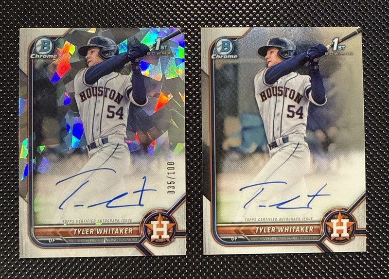 2022 Bowman - Chrome Prospect Autographs Tyler Whitaker #CPA-TW Atomic Refractor