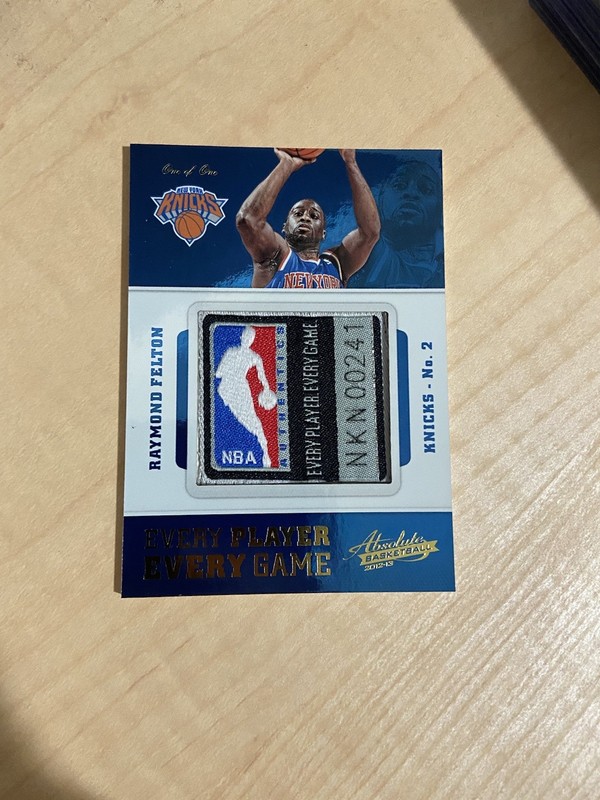 2012-13 Absolute Raymond Felton Logo Patch Logoman 1/1 Every Player Game #79
