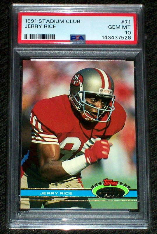 1991 Jerry Rice #71 Stadium Club PSA 10 San Francisco 49ers