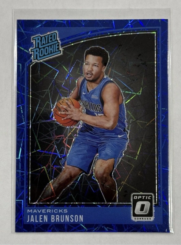 2018-19  Optic -  Jalen Brunson Blue Velocity (RC) CHASER PACK! FINALS MVP? READ