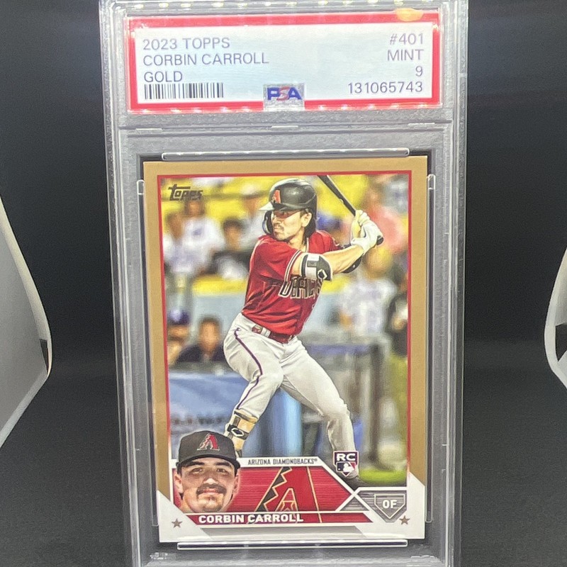Topps 2023 Series 2 Baseball Corbin Carroll #401 Gold /2023 RC PSA 9