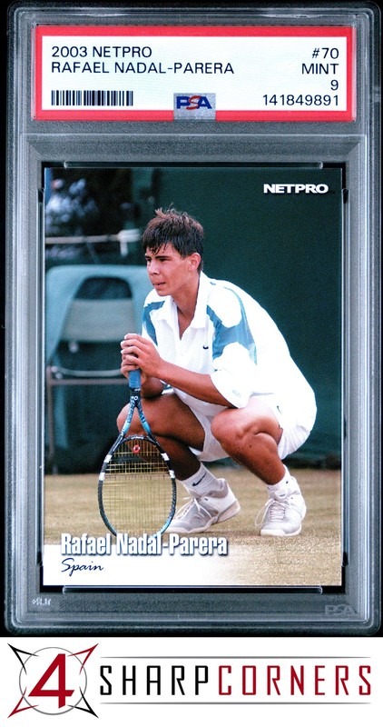 2003 NETPRO #70 RAFAEL NADAL-PARERA RC HOF PSA 9