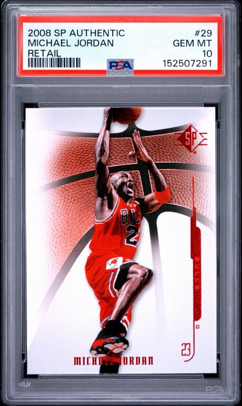 2008 SP Authentic Retail #29 Michael Jordan PSA 10