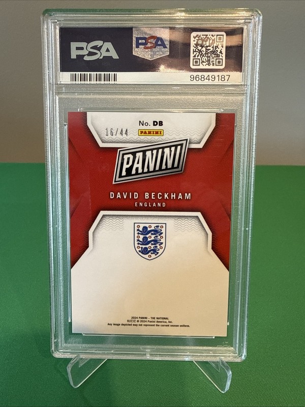2024 Panini NCSS Silver Pack England Holo David Beckham /44 PSA 9 view 2