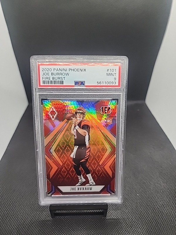 Joe Burrow Rookie 2020 Phoenix Fire Burst #101 PSA 9 Mint Bengals RC