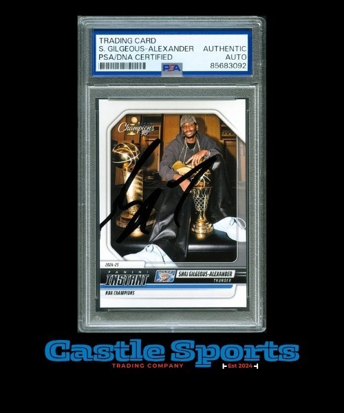 Shai Gilgeous Alexander Signed Panini Instant #30 NBA Champions Auto PSA DNA
