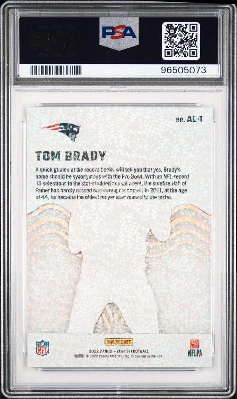 2022 TOM BRADY ACETATE SPARKLE PSA 10 (pop 3) view 2