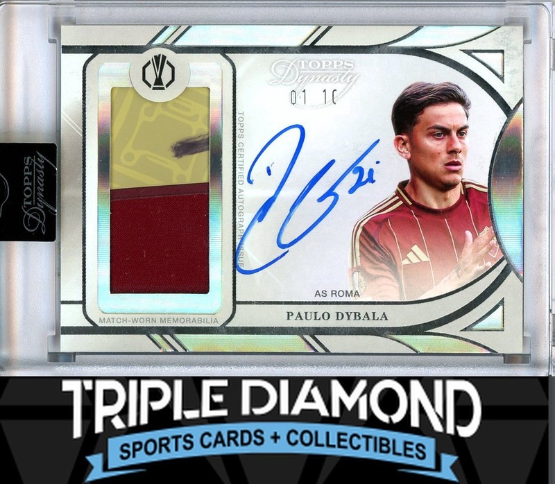 2024-25 Topps Dynasty UCC Paulo Dybala Match-Worn Patch Auto #01/10 L355