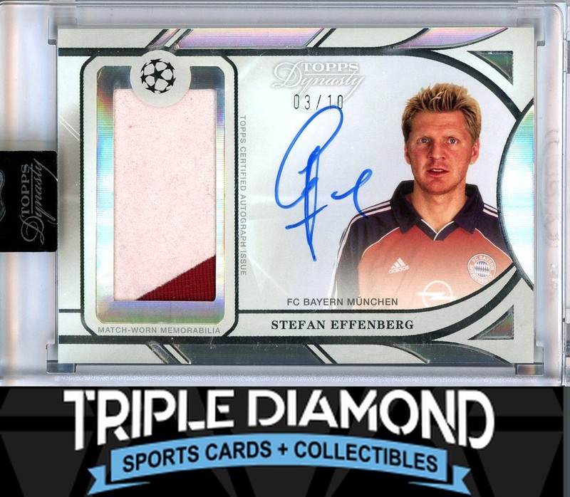 2024-25 Topps Dynasty UCC Stefan Effenberg Match-Worn Patch Auto #03/10 L354