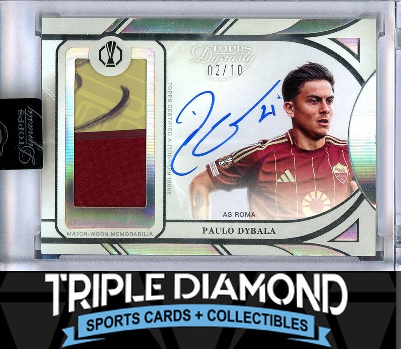 2024-25 Topps Dynasty UCC Paulo Dybala Match-Worn Patch Auto #02/10 L356