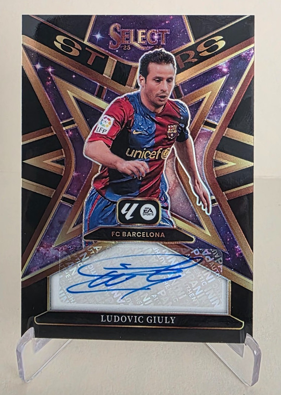 2025-26 PANINI SELECT LA LIGA LUDOVIC GIULY STARS BLACK PRIZM AUTO Ser #1/1