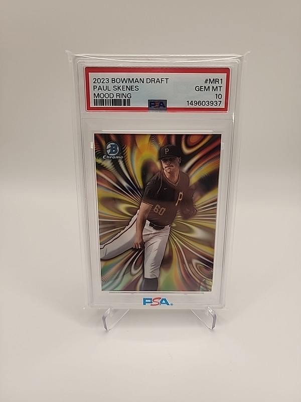 2023 Bowman Chrome Draft Paul Skenes Mood Ring Case Hit Rookie RC PSA 10