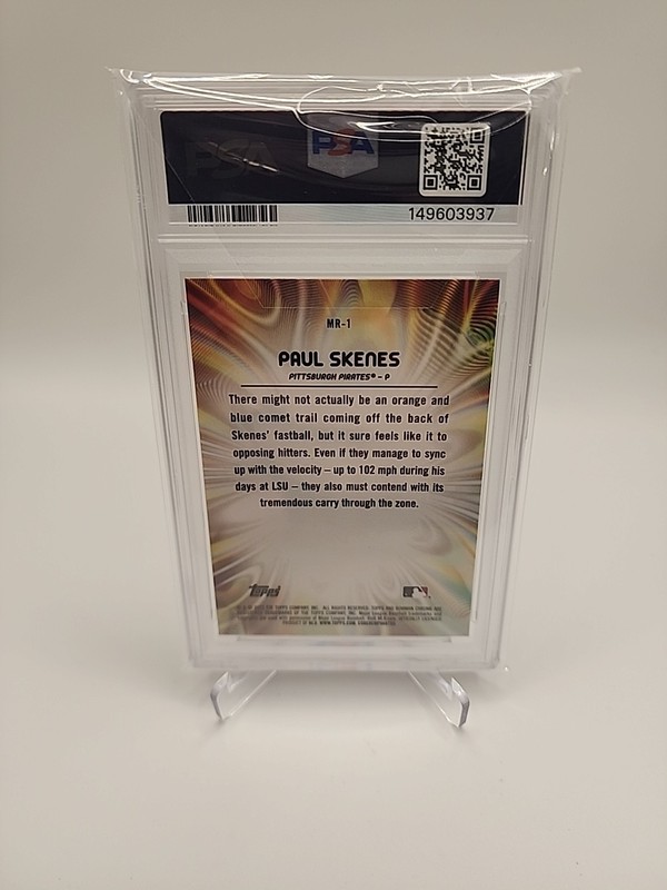 2023 Bowman Chrome Draft Paul Skenes Mood Ring Case Hit Rookie RC PSA 10 view 2