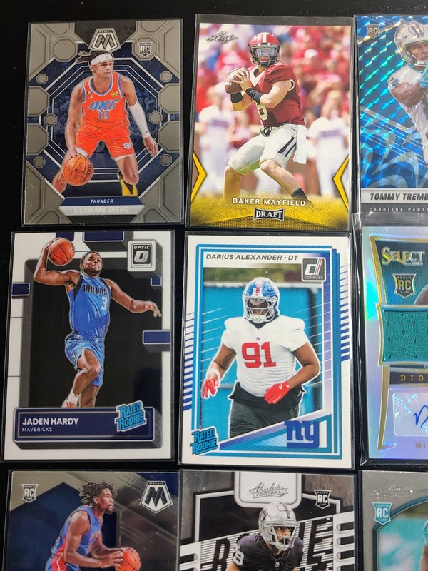 Huge NBA NFL Rookie Card Lot, Rookie Patch Auto Numbered /99, All Rookies view 2