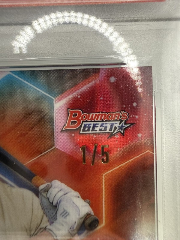 2023 Bowman's Best Mike Boeve Auto /5 PSA 9 Pop 2 None Higher #B23-MBO Brewers view 2