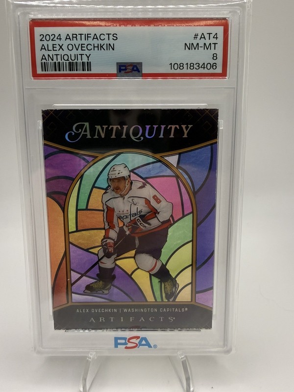 2024-25 Upper Deck Artifacts Alex Ovechkin Antiquity PSA 8 Pop 5 #AT-4