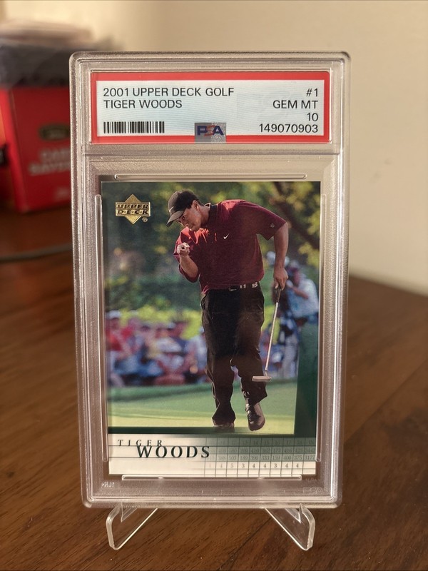 2001 Upper Deck Tiger Woods 1 PSA 10 Freshly Graded