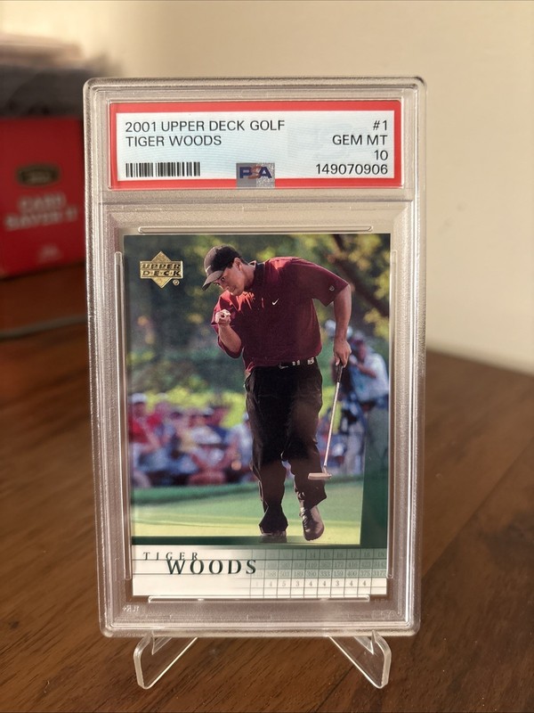 2001 Upper Deck Tiger Woods 1 PSA 10 Freshly Graded