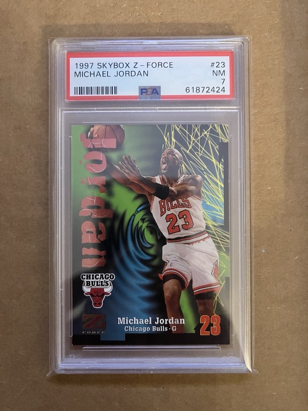 1997-98 Skybox Z-Force Michael Jordan #23 PSA 7 NM