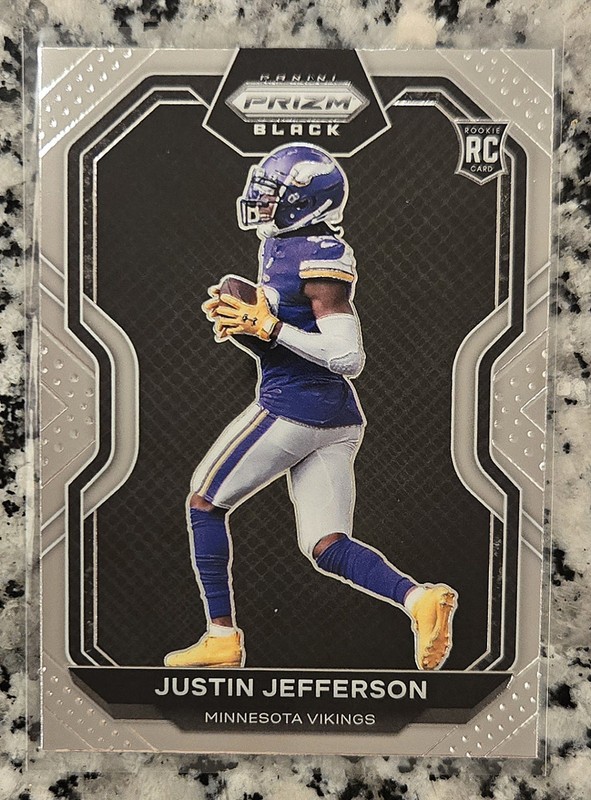 Justin Jefferson - 2020 Chronicles Prizm Black Football Rookie RC Base | #PB-9