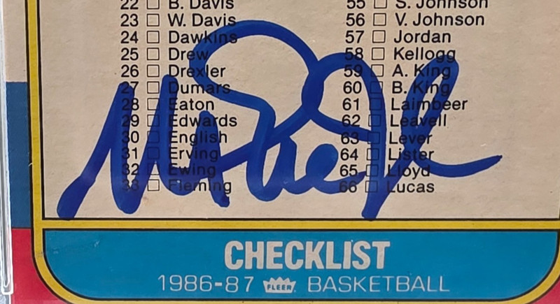 🏀 Magic Johnson Signed 1986 Fleer #132 Checklist PSA DNA 10 AUTO ✨ LAKERS HOF🏀 view 2