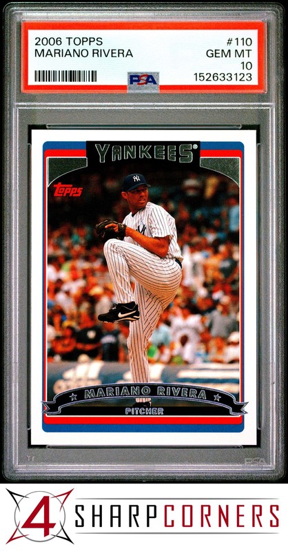 2006 TOPPS #110 MARIANO RIVERA YANKEES HOF PSA 10