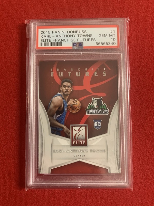 Karl-Anthony Towns 2015-16 Donruss Elite Franchise Futures #1 PSA 10 (Pop 15)